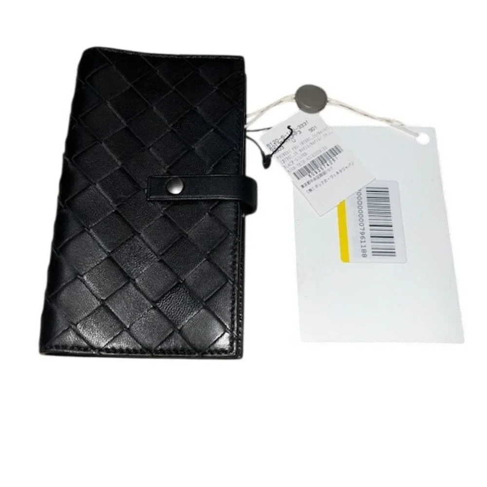 Bottega Veneta Intreccio Nappa Wallet iPhone 11 Pro Case Intrecciato Black
